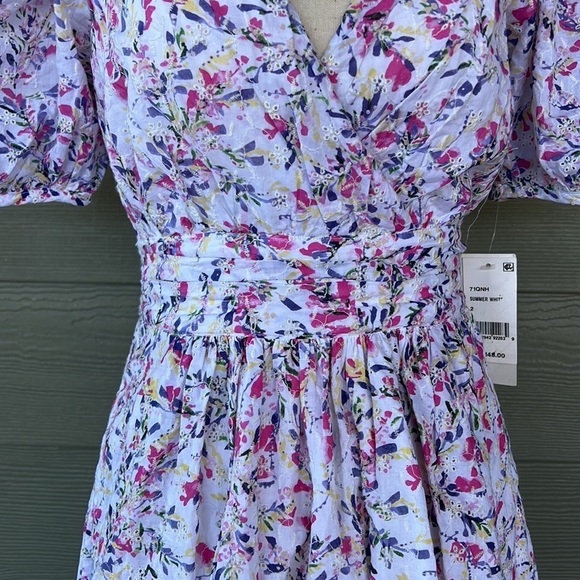 French Collection “Flores” Puff Sleeve Dress - Picture 4 of 12